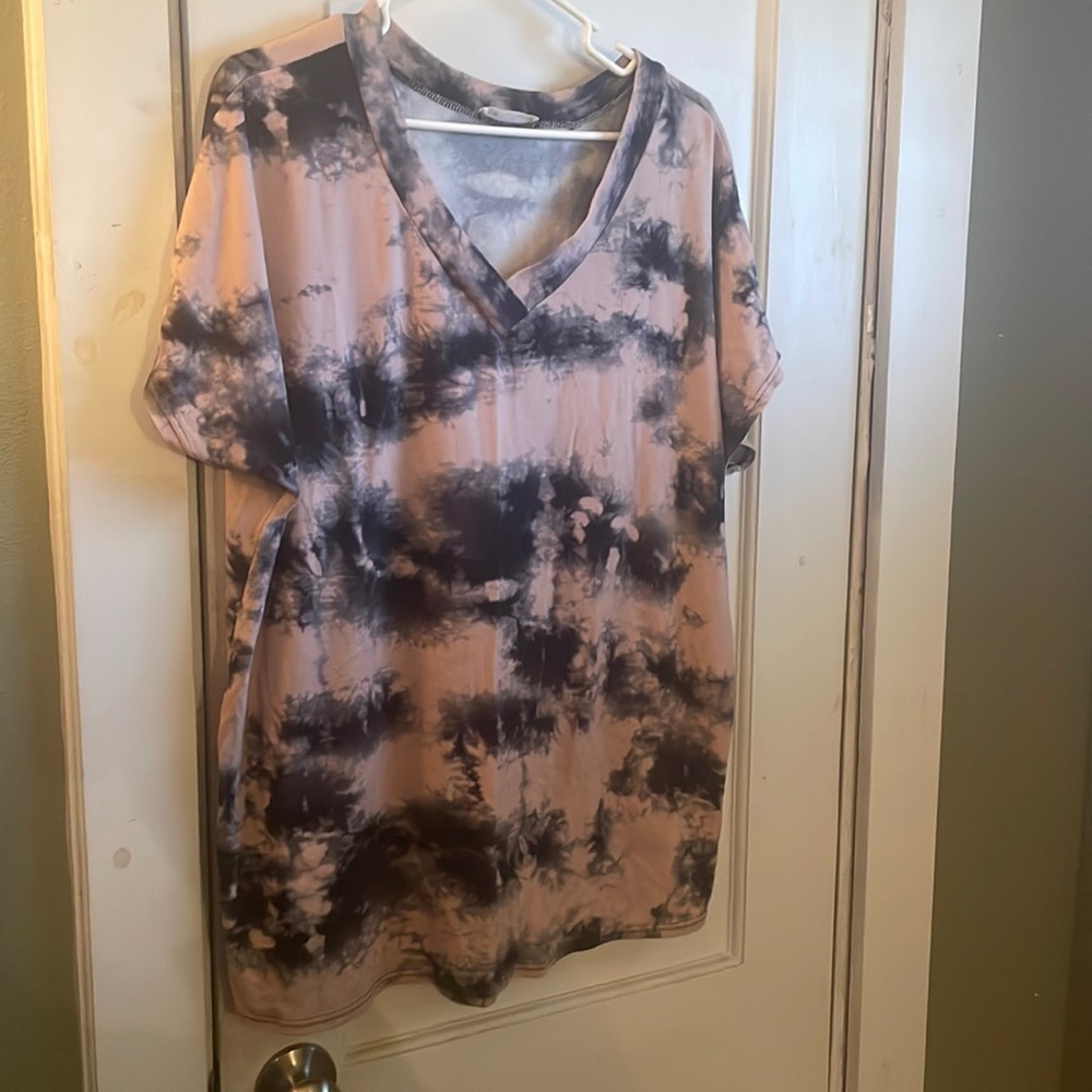 Bonbom pink tie dye shirt